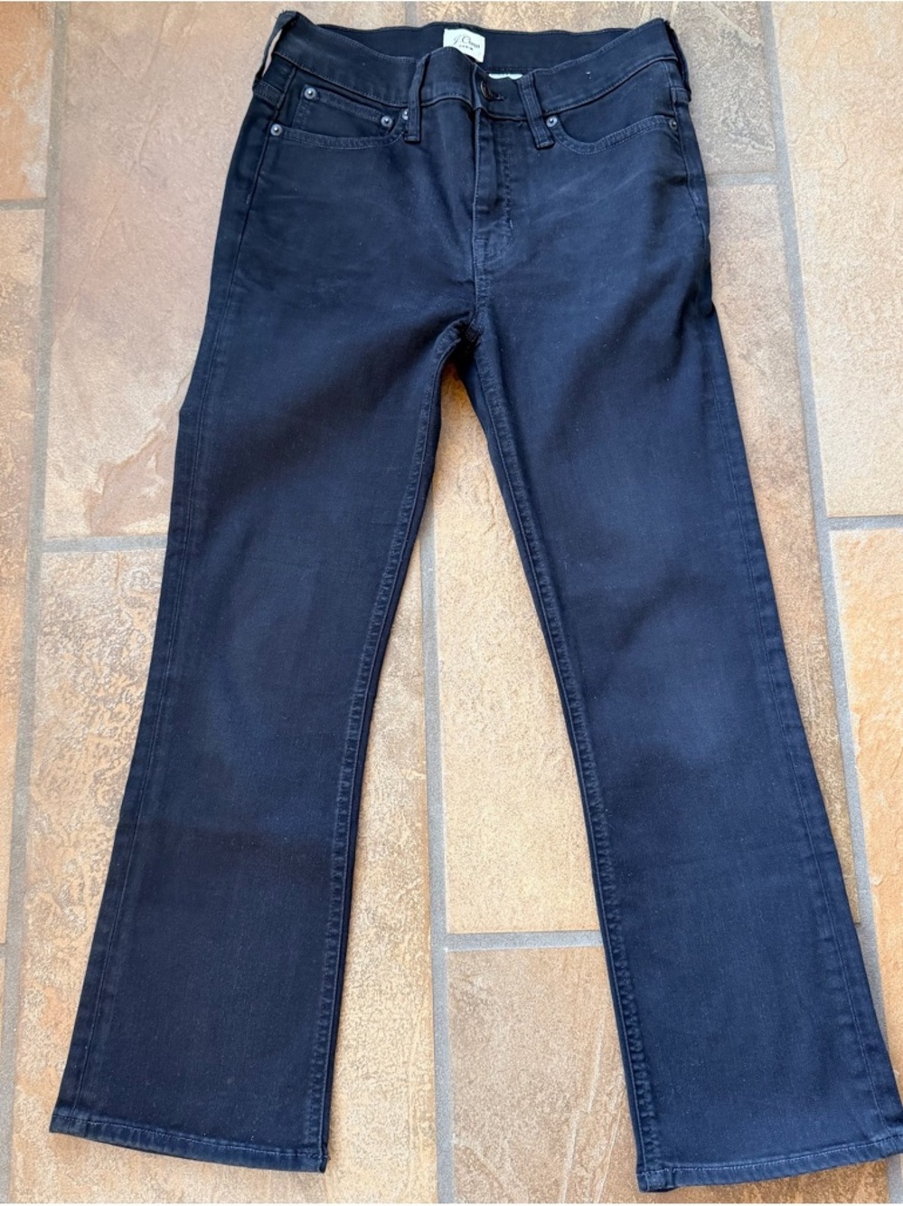 J.Crew Black 9” Billie Demi Boot Crop Jean